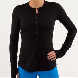 Lululemon Fireplace Jersey Merino Wool Black 6